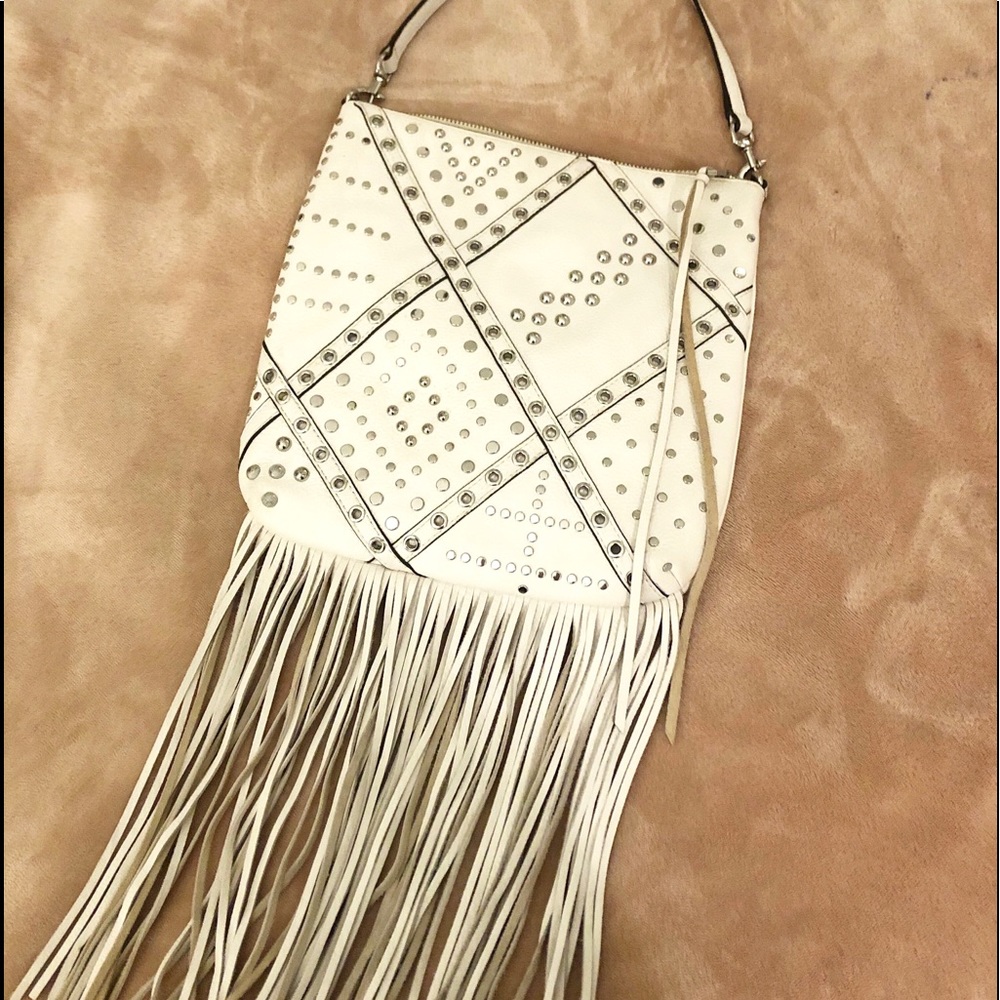 Rebecca Minkoff white leather Jemma Crossbody